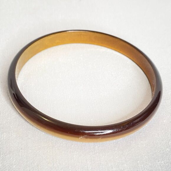 Moonglow Bangle Bracelet Golden Brown Lightweight - Picture 5 of 9